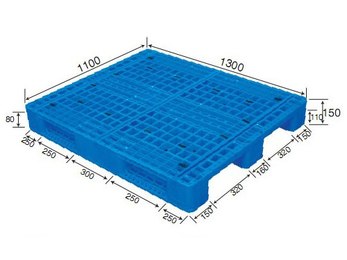 1311網格川字（置鋼管）塑料托盤