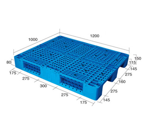 1210網格川字（置鋼管）塑料托盤