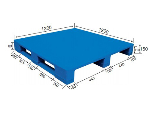 1212平板川字（內置鋼管）塑料托盤